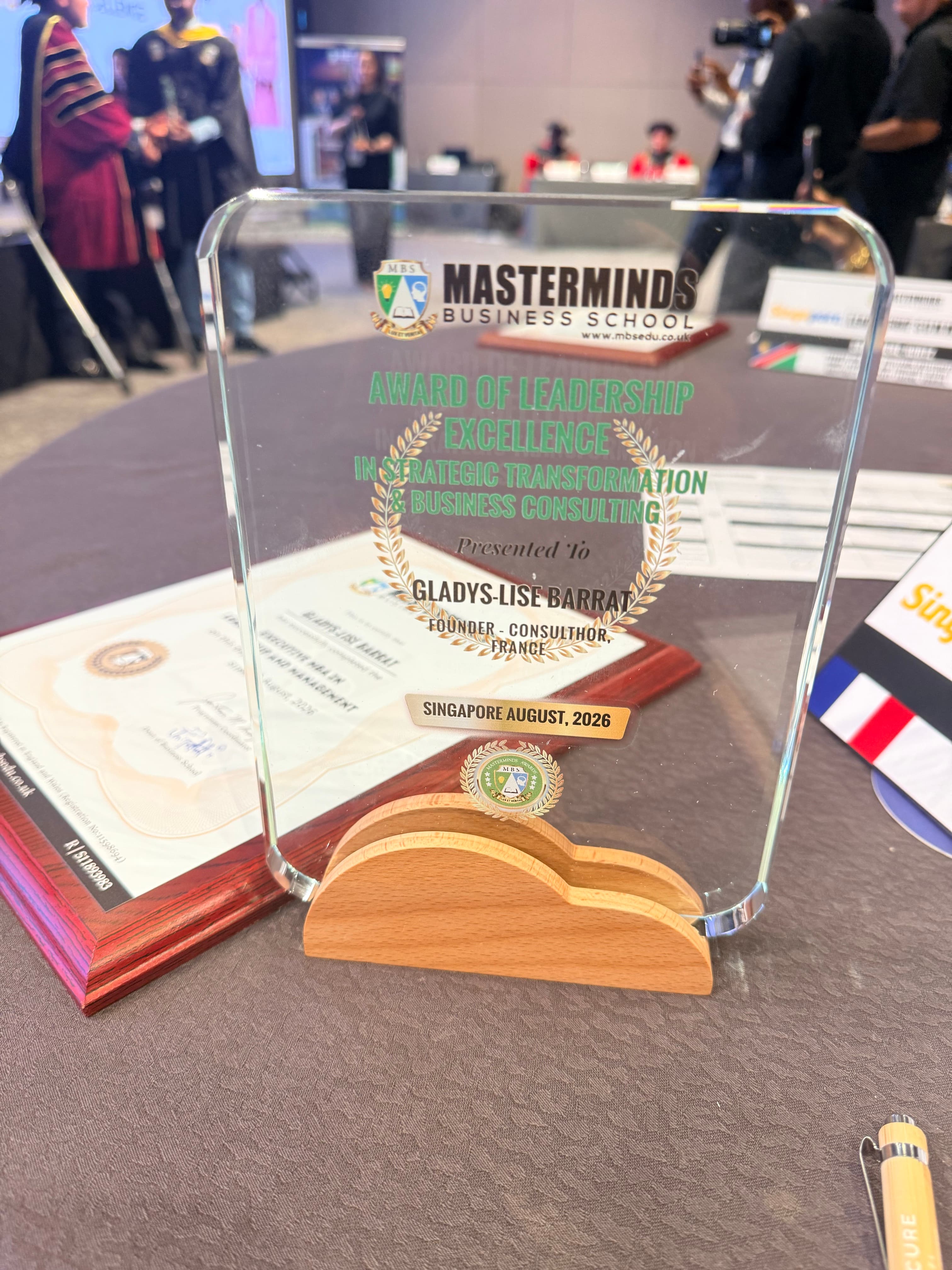 Award / Reconnaissance Professionnelle